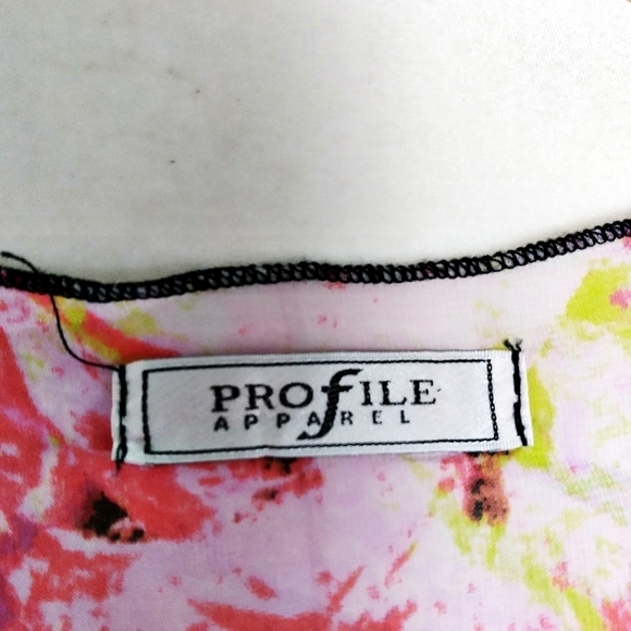 Profile Apparel Pink Multicolored Abstract Kimono - Picture 4 of 4